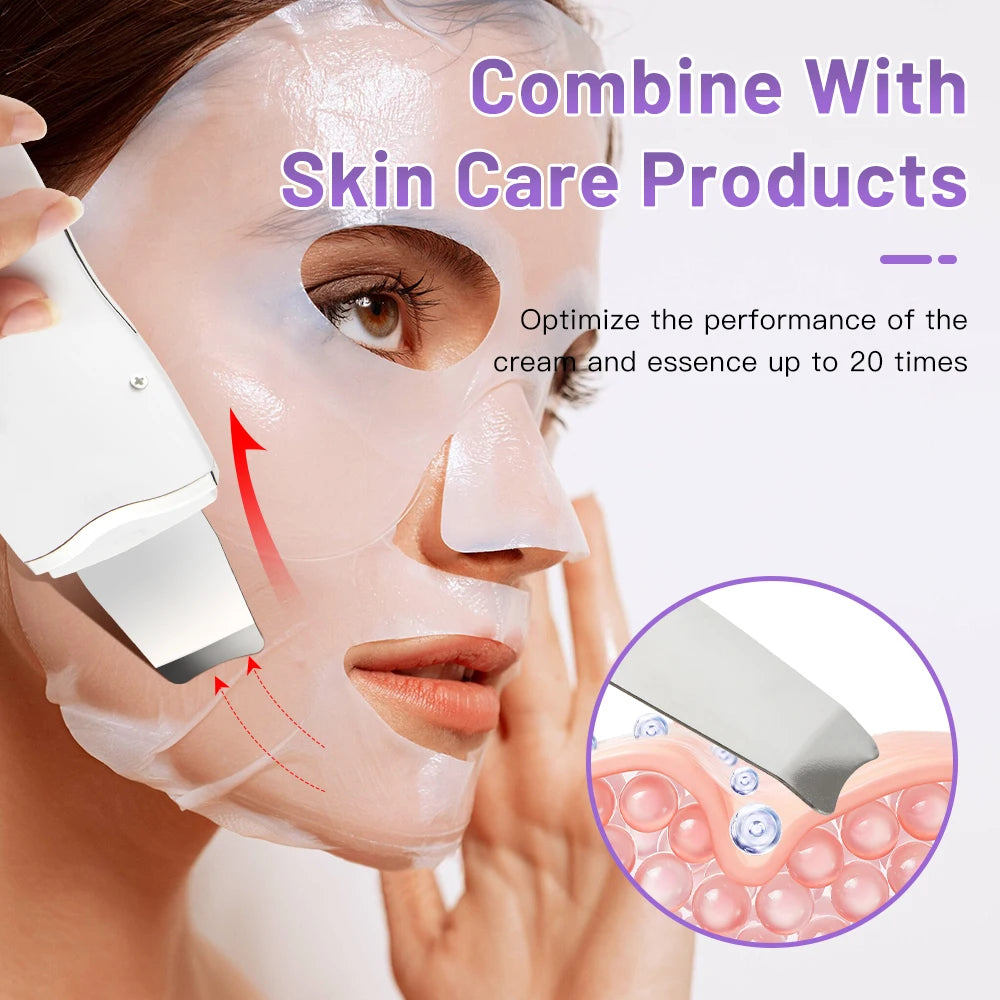 Epurateur de peau pour visage, nettoyeur Ultrasonique