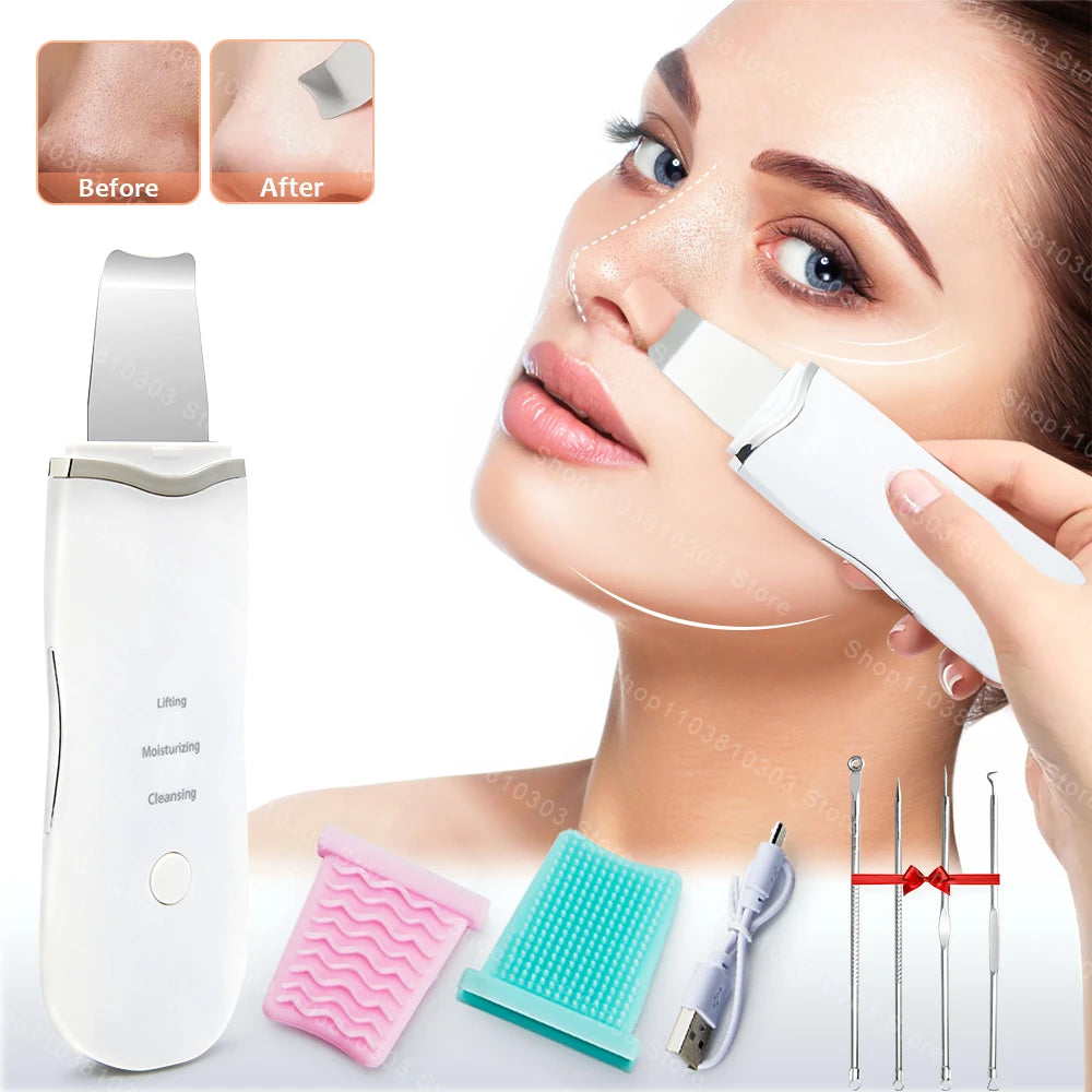 Epurateur de peau pour visage, nettoyeur Ultrasonique
