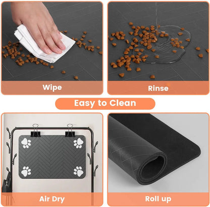 Tapis absorbant gamelle animaux