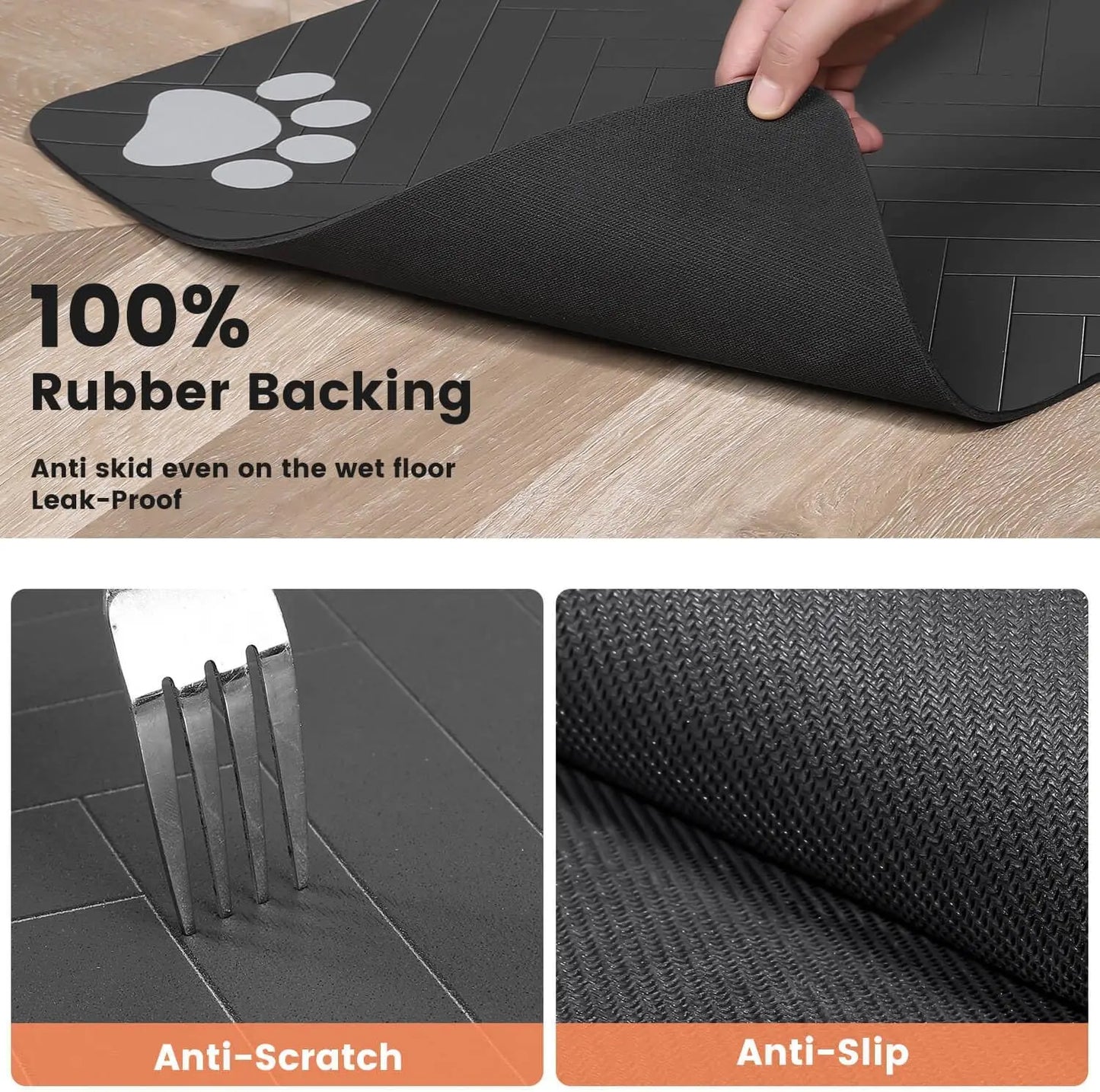 Tapis absorbant gamelle animaux