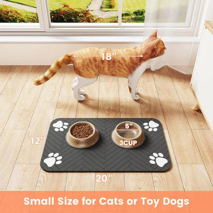 Tapis absorbant gamelle animaux