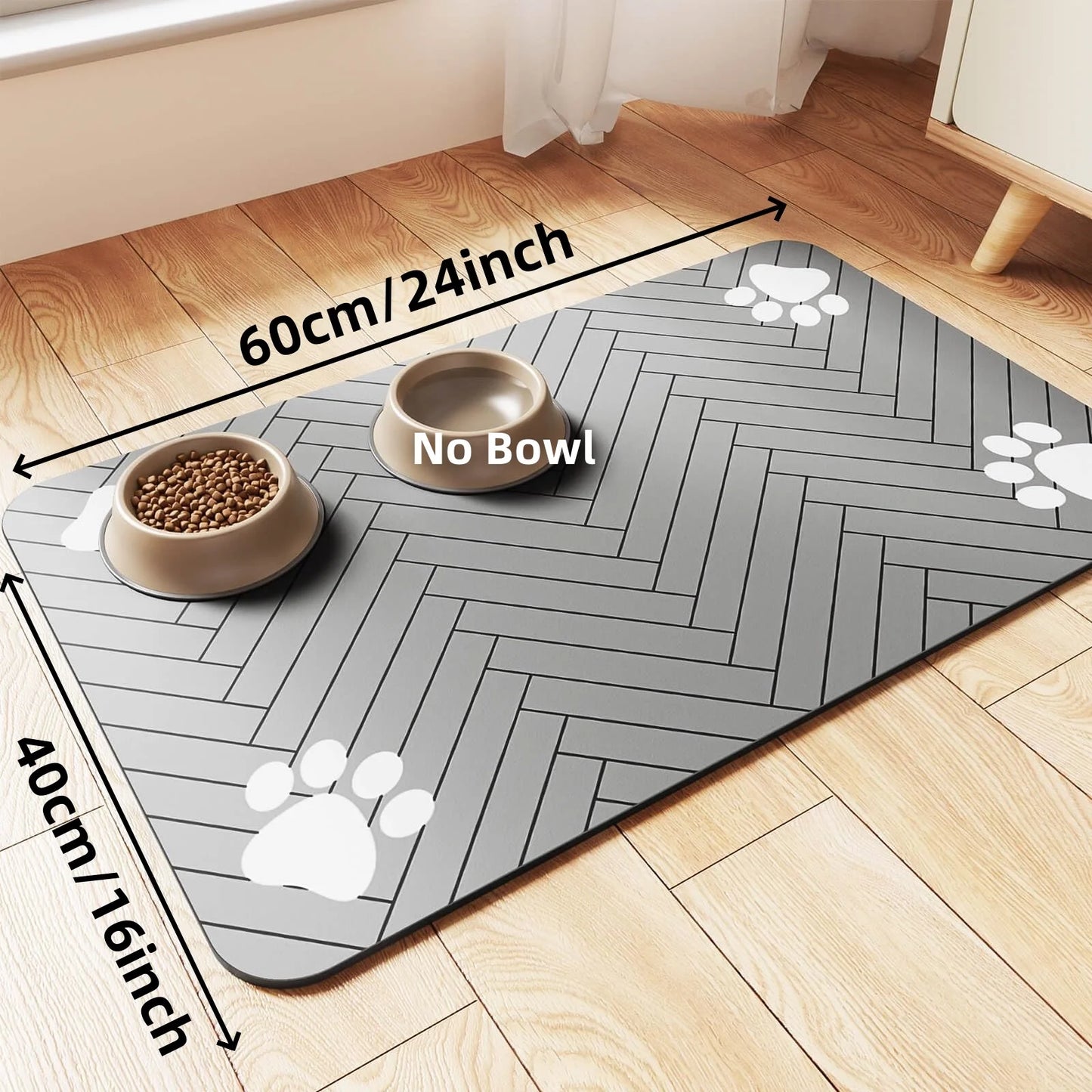 Tapis absorbant gamelle animaux