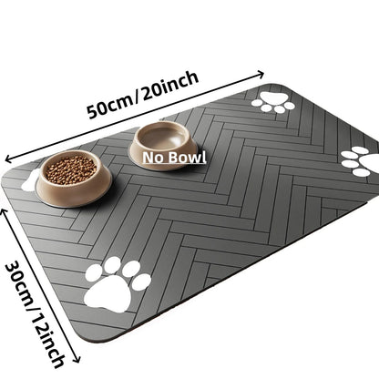 Tapis absorbant gamelle animaux