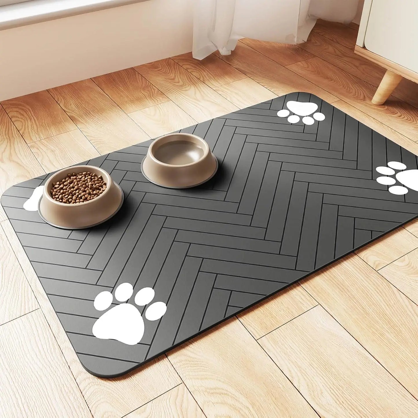 Tapis absorbant gamelle animaux