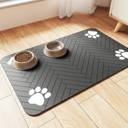 Tapis absorbant gamelle animaux